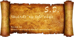 Skultéty Dániel névjegykártya
